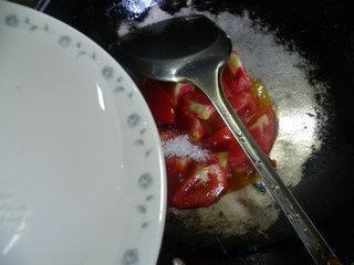番茄炒鸡蛋盖浇螺丝面的做法步骤12