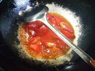 番茄炒鸡蛋盖浇螺丝面的做法步骤13