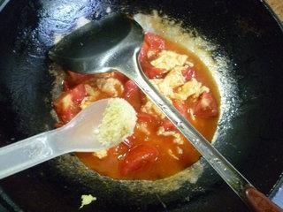 番茄炒鸡蛋盖浇螺丝面的做法步骤16