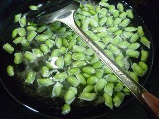 橄榄菜拌毛豆的做法步骤3