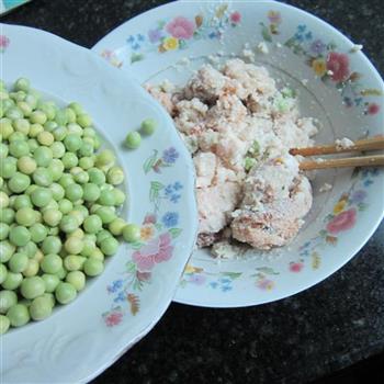 青豆米粉肉的做法步骤6