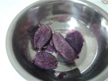 奶香紫薯小馒头的做法步骤1
