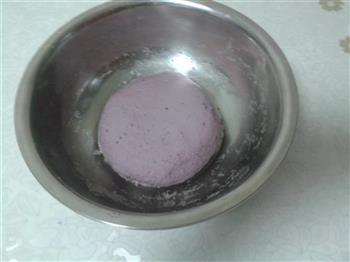 奶香紫薯小馒头的做法图解3