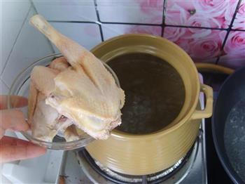 鲜灵芝煲鸡汤的做法步骤4