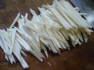 咸菜茭白丝盖浇汤面的做法步骤4