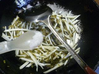 咸菜茭白丝盖浇汤面的做法图解8