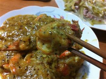 咖喱虾的做法步骤12