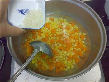 红萝卜玉米羹的做法步骤4