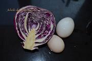 紫甘蓝鸡蛋沙拉的做法图解1