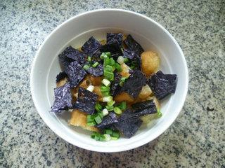 油条紫菜汤的做法图解3