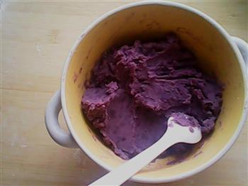 水晶紫薯饼的做法步骤3