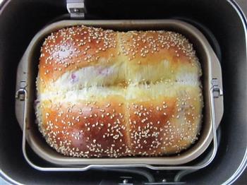 面包机版紫薯吐司的做法图解15