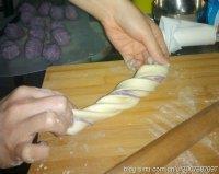 紫薯椰蓉花式面包的做法步骤8