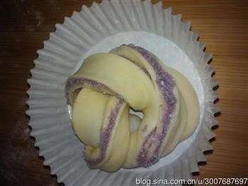 紫薯椰蓉花式面包的做法图解9