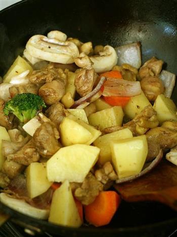 意式蘑菇咖喱焗饭的做法步骤5