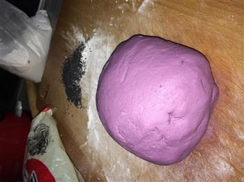 紫薯红豆馅饼的做法步骤3