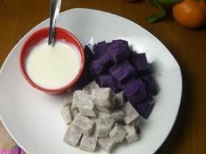 紫薯芋头沙拉的做法图解6