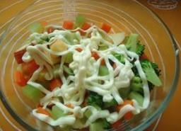 五彩蔬果沙拉的做法步骤7