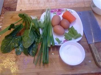 沙拉蔬菜蛋卷的做法图解1