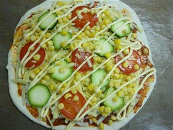 蔬菜比萨的做法图解5