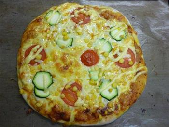 蔬菜比萨的做法步骤6