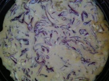 紫甘蓝鸡蛋饼的做法步骤7
