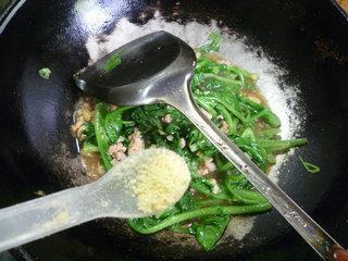 蒜香猪肉末炒萝卜苗的做法步骤10