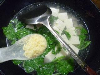萝卜苗豆腐汤的做法图解8