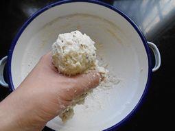 米酒渣饼的做法步骤6