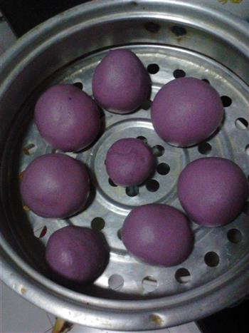 紫薯奶香馒头的做法图解12