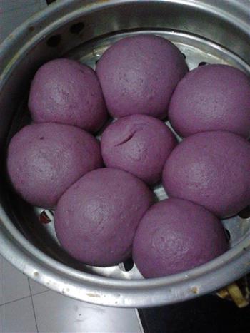 紫薯奶香馒头的做法步骤13