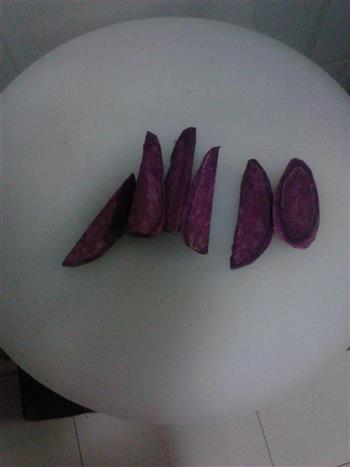 紫薯奶香馒头的做法步骤2