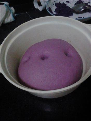 紫薯奶香馒头的做法图解9
