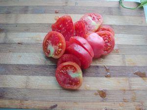 豆豉番茄炒水蕨的做法步骤2