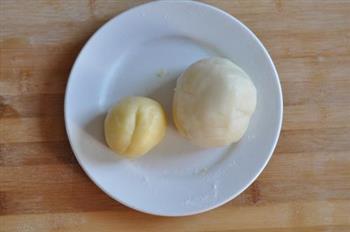 椰丝奶黄冰皮月饼的做法图解11