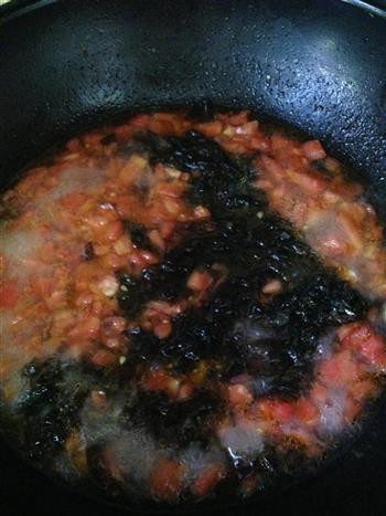 番茄紫菜蛋汤的做法步骤8