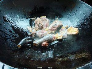鸡腿肉煮佛手瓜的做法图解3