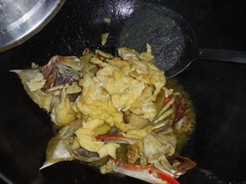 咖喱蛋炒蟹的做法步骤7
