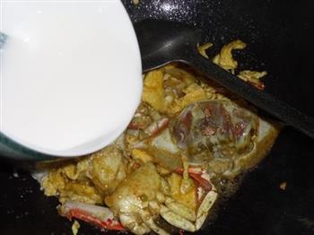 咖喱蛋炒蟹的做法步骤8
