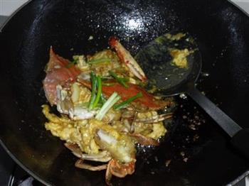 咖喱蛋炒蟹的做法步骤9