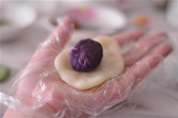 麻将紫薯冰皮月饼的做法步骤10