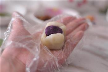 麻将紫薯冰皮月饼的做法步骤11