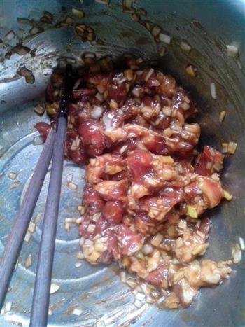 油菜香菇肉渣包子的做法步骤1
