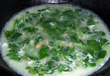 海前蛤蜊干菠菜汤的做法步骤7