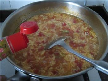 番茄虾仁疙瘩汤的做法步骤16