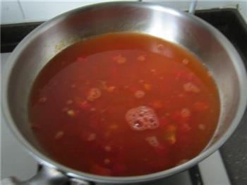 番茄虾仁疙瘩汤的做法步骤8