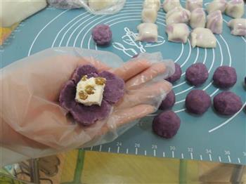 紫薯奶酪冰皮月饼的做法步骤8