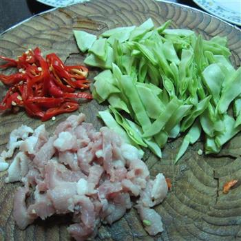 扁豆炒肉的做法步骤2