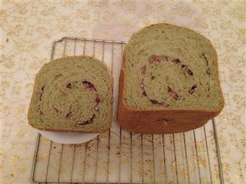 抹茶红豆面包的做法步骤9