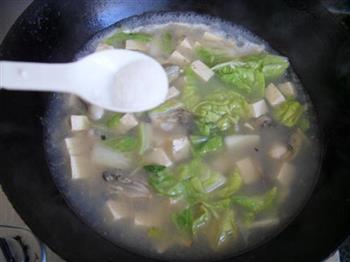 牡蛎豆腐白菜汤的做法步骤9